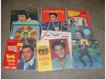 10 Elvis Vinyl Records   (178)
