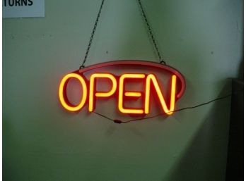 Electric OPEN Sign, Working  (113)