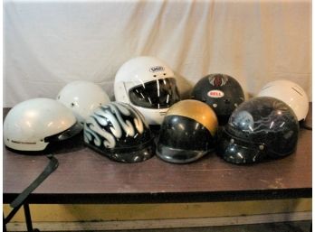 8 Motorcycle Helmets  (155)
