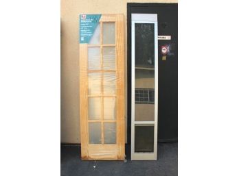 Wood Door, 24'x 80' And Doggie Door, 14 1/2'x 80 1/2'   (13)