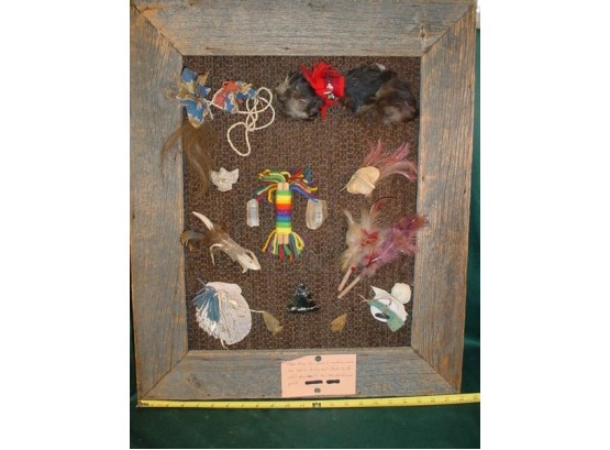 Framed Contents Of Shaman's Bag, 22'x 26'   (44)
