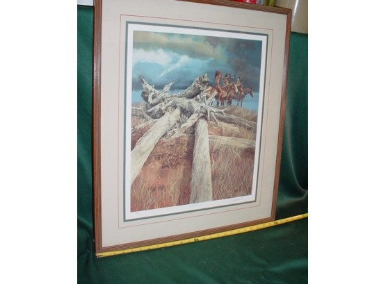 Framed Print 'looking For Trouble', Will Berlingame, 24'x 27'   (107)