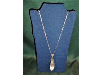Sterling North Coast Spoon & Sterling Chain, Signed J.H., 1978, 49 Grams  (171)