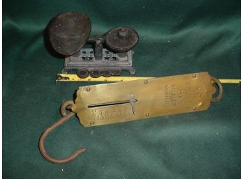 Royal Spring Hanging Scale & Cast Iron Balance Scale With Weight And Pan  (62)