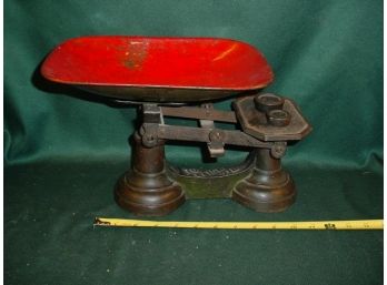 Balance Scale, Toweich, 7 Lb W/2 Weights And Basket   (74)