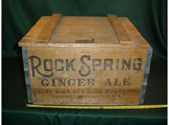 Rock Springs Ginger Ale Box, Patd. 1916   (111)