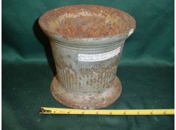 Cast Iron Mortar From Lewiston,ca, Circa 1800, 7'dx 6'h  (40)