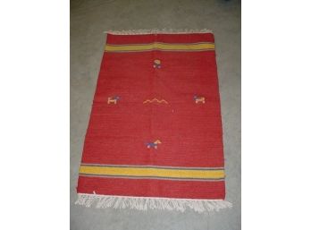 Woven Mexican Chimayo, 2'x 3'  (163)
