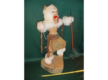Large Wolf Kachina Doll, 22'H  (34)