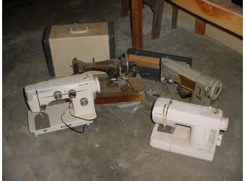 4 Sewing Machines, Empty Case  (89)