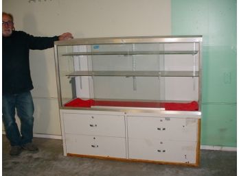 Glass And Metal Display Showplace Cabinet  (14)