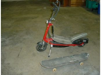 Skate Board & Zappy Electric Scooter W/ No Battery  (15)