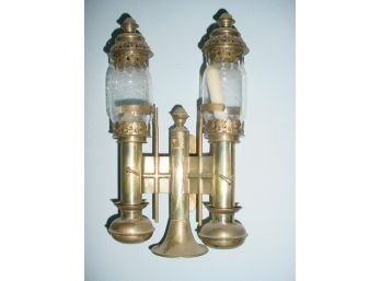 Brass  Double Candle Wall Lamp  (146)