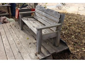 Old Wood Bench  (208)