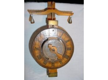 Weight Driven Wall Clock With Wood Gears  (28)