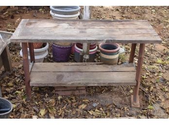Yard Table With Iron Legs  (205)