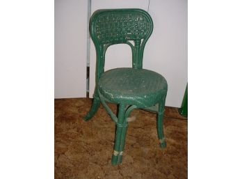 Green Wicker Chair  (148)