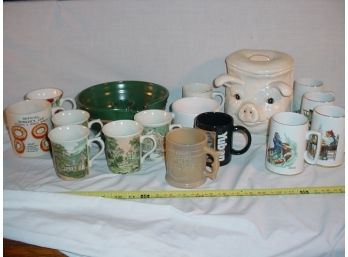 Pig Cookie Jar, Norman Rockwell Mugs, Glass Coffee Mug, More  (23)