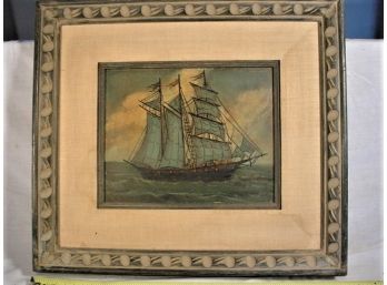Painting On Board, O'Neil, 17'x 16' With Nice Frame  (125)