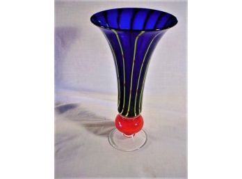 Fancy Art Glass Vase, 12' High (41)