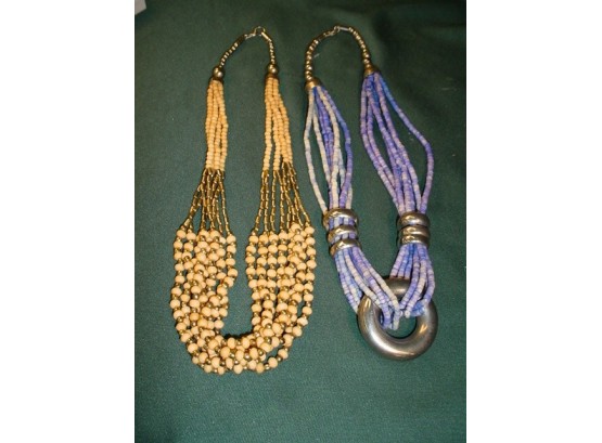 2 Beaded Necklaces   (143)