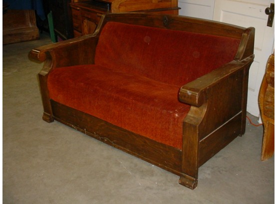 Oak Framed Sofa Bed   (79)
