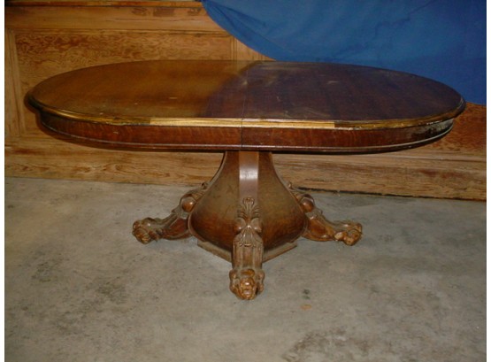 Large Pedistal Dining Table With Carved Toes  (82)