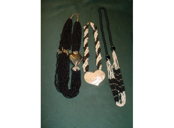 3 Beaded Necklaces   (136)