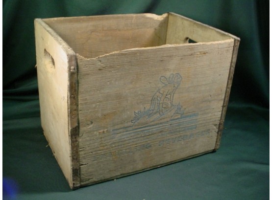 Sparkling Beverage Wood Soda Box With Metal Straps   (207)
