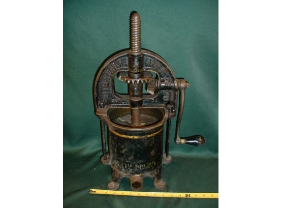 Antique Cast Iron Enterprise Sausage Stuffer, Model No. 25,  21'H    (18)