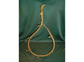 Solid Brass Hanger W Horse Leg And Horse Whip Designs  (183)