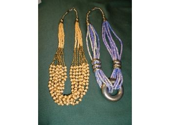 2 Beaded Necklaces   (143)