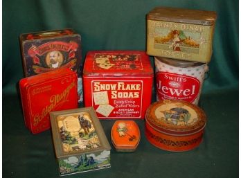 8 Assorted Advertising Tins   (94)