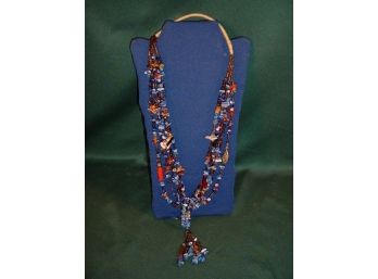 Glass Beaded Necklace   (120)