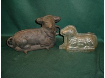 Griswold Model # 866 Cast Iron Lamb, Tin Lamb Mold  (97)