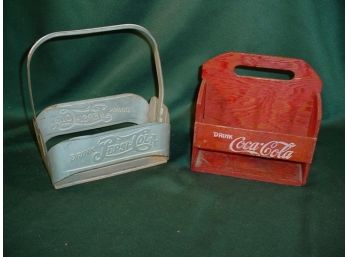 Aluminium Pepsi & Wood Coca Cola Soda Caddies   (157)