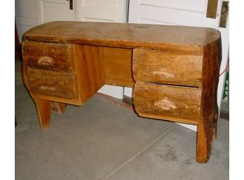 Rustic DeskVanity  With 4 Drawers  (81)
