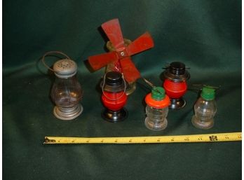 6 Old Candy Jars  (165)