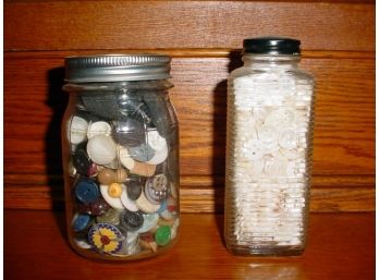 2 Jars Of Old Buttons   (160)
