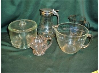 Cheese Preserver  2 Quart Measuring Cup, Large Syrup, 2 Pitchers   (179)