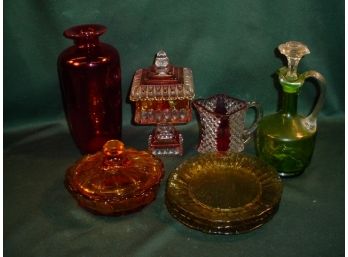 Colored Glass Lot  (218)
