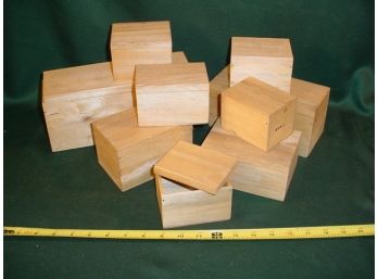 9 Wooden Oriental (Tea?) Boxes   (108)