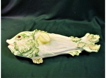 Large Weiss Fish Platter With Cover, Brazil, 22' Long   (167)