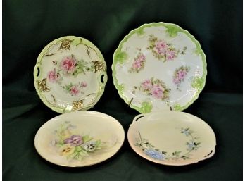 4 Decorative Plates/platters, 12' & 3 10' (one Marked Nippon)  (128)