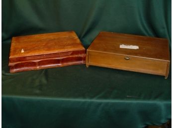 2 Wood Boxes For Flatware, 17'x 12'   (72)