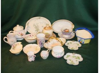 18 Pieces Very Nicely Decorated European Porcelain & China  (178)