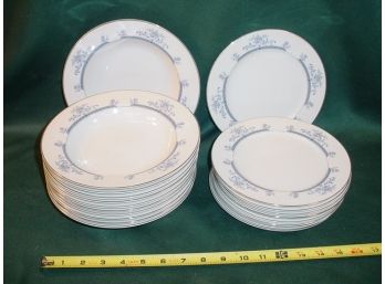 'Four Crown China' Dinnerware, 11 Bowls 8.5' & 9 Plates 7.5'   (163)