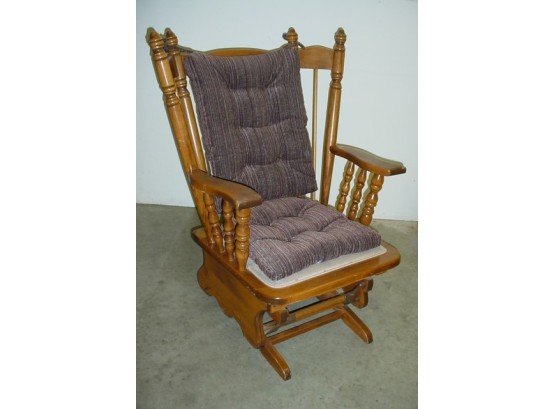 Vintage Maple Platform Rocking Chair   (137)