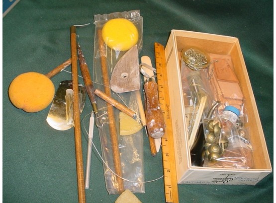 Assorted Leather And Ceramic Art Tools  (128)