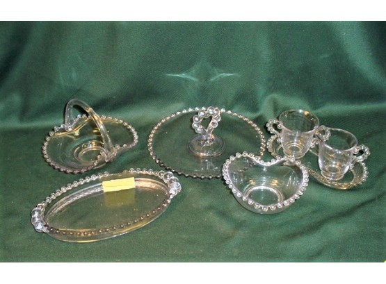 Imperial Glass Candlewick Pattern Glass - 7 Pieces  (159)